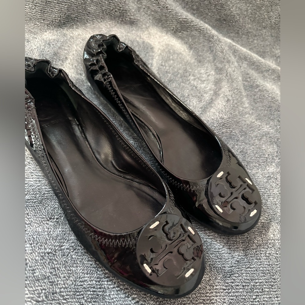Tory Burch Black Flats